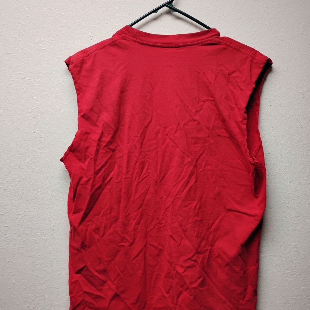 Supreme New York Size M Men's Red Sleeveless T Shirt Jellyfish - Picture 2 of 5